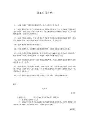 理制度员工出国办法.docx