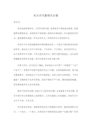 机关作风整顿发言稿.docx