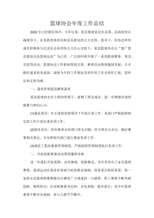 篮球协会年度工作总结.docx
