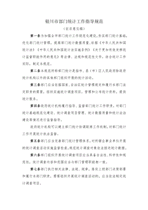 银川市部门统计工作指导规范.docx