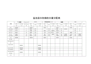 盐池县水权确权水量分配表.docx