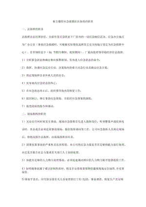 粉尘爆炸应急救援队伍各组的职责.docx