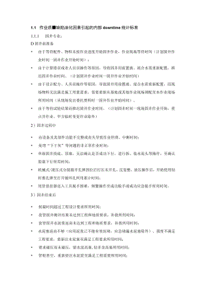 附件7.作业质量缺陷内部downtime统计标准.docx