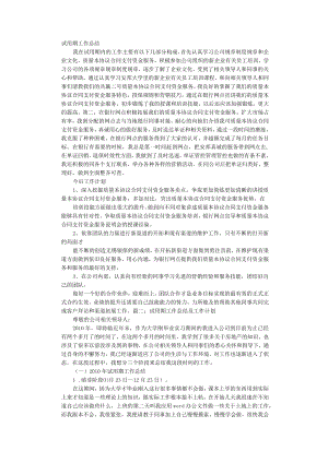 办公文档范本试用期自我总结及今后工作设想.docx