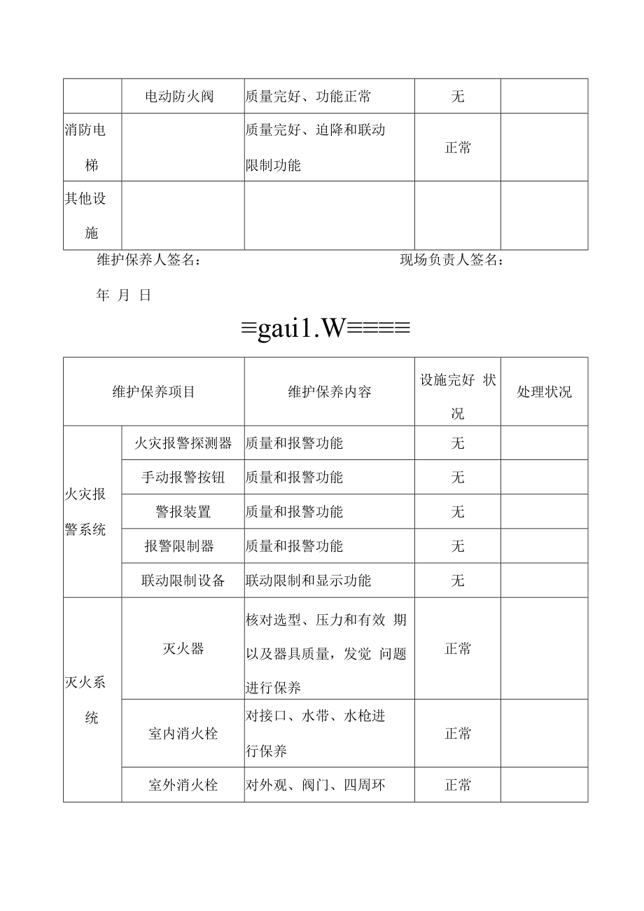 消防设施维护保养记录表.docx_第3页