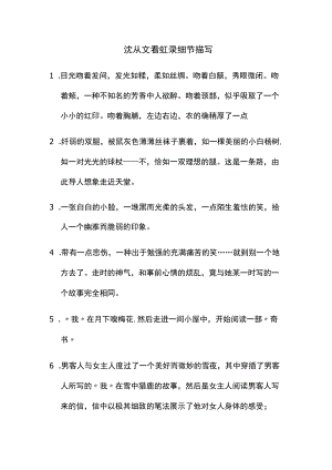 沈从文看虹录细节描写.docx