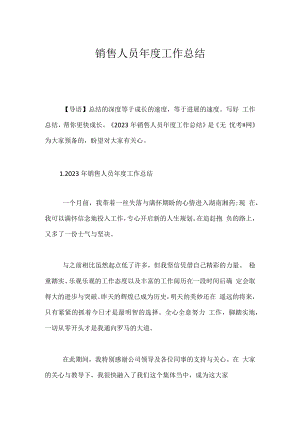 销售人员年度工作总结_1.docx