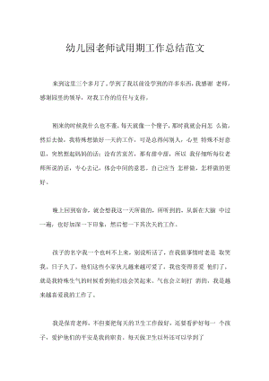 幼儿园老师试用期工作总结范文_2.docx