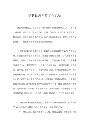 销售助理年终工作总结_1.docx
