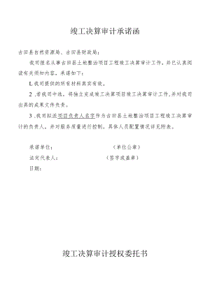 竣工决算审计承诺函.docx