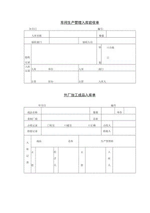 车间生产管理入库验收单.docx