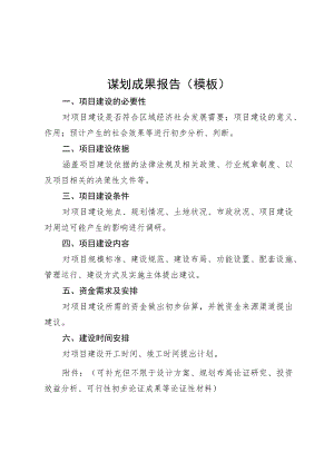 谋划成果报告模板.docx