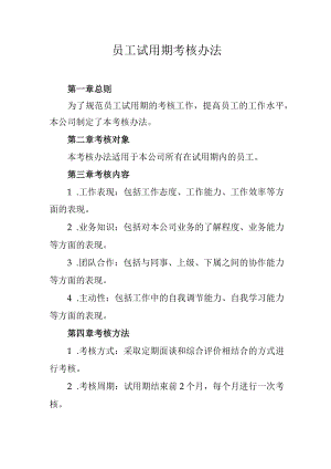 员工试用期考核办法.docx