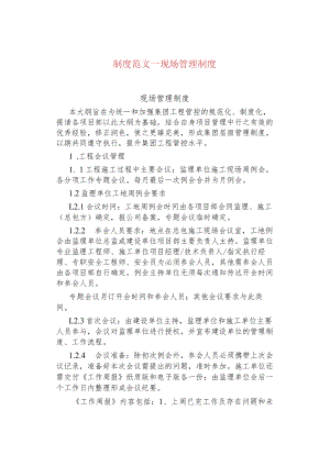 制度范文--现场管理制度.docx