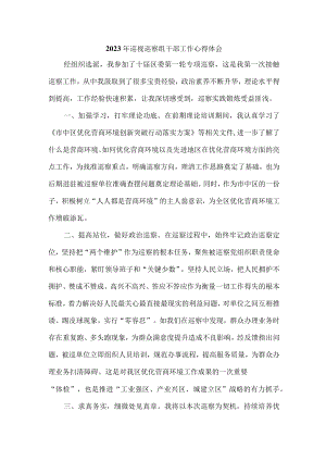 新版应急局2023年纪检巡察组巡检工作心得体会 合计6份.docx