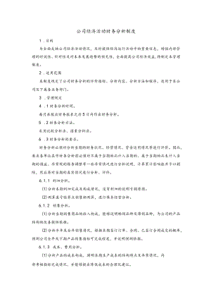 公司经济活动财务分析制度.docx