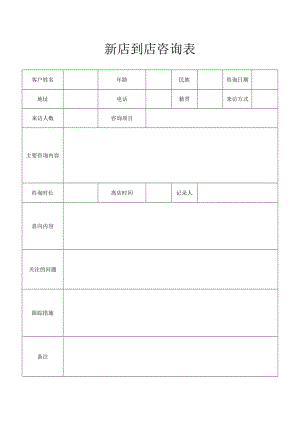 新店到店咨询表.docx