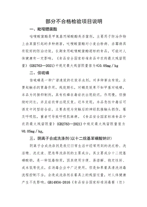 部分不合格检验项目说明.docx