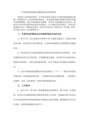 幼儿园防灾减灾日活动方案.docx