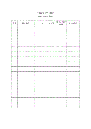 机械设备采购和租赁.docx