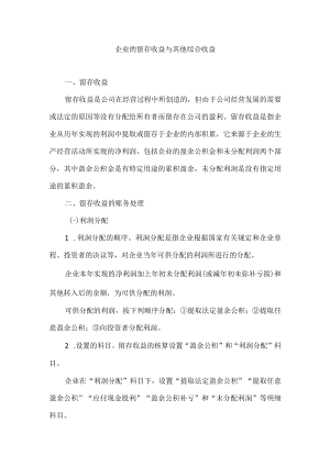 企业的留存收益与其他综合收益.docx