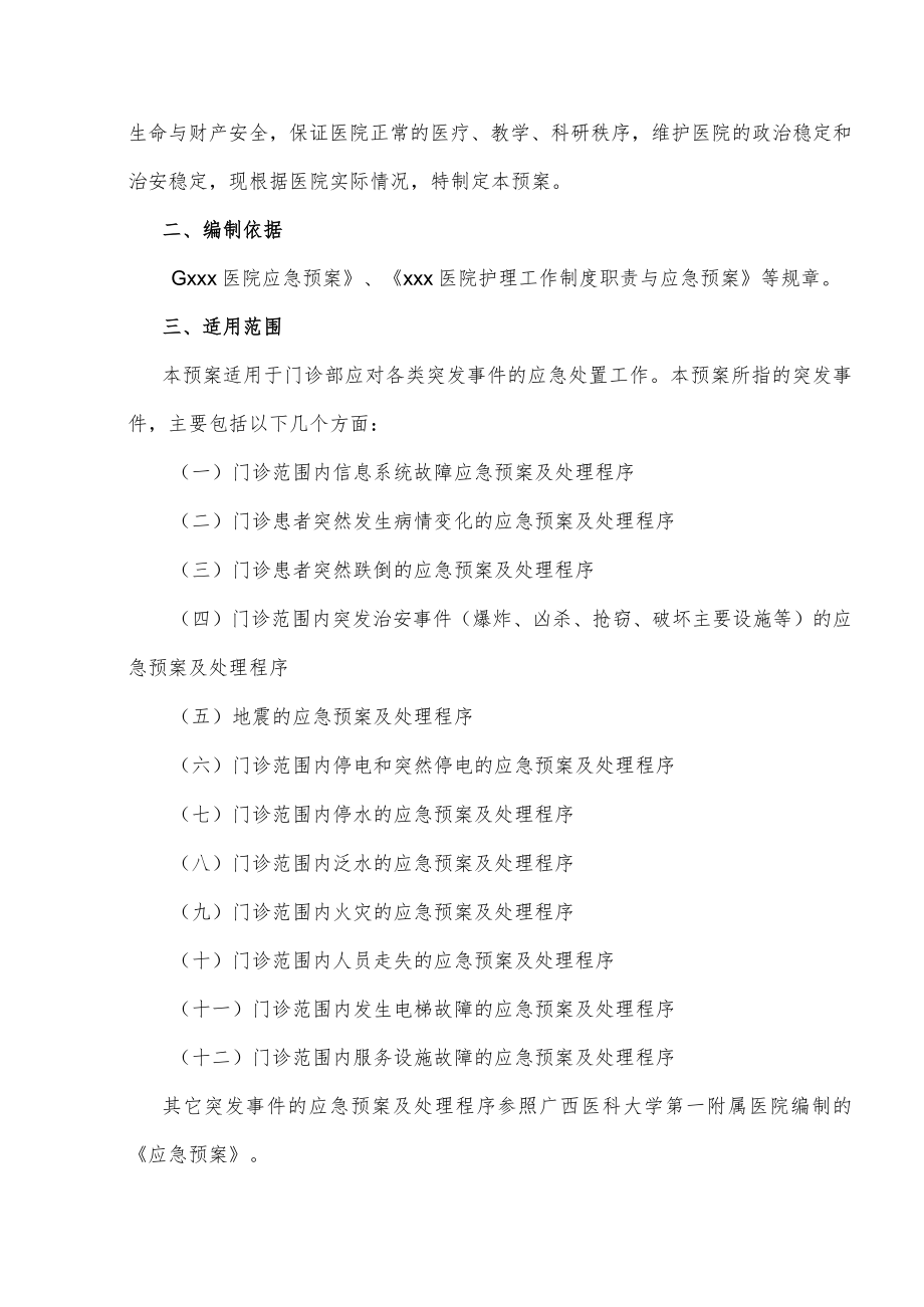 （三甲评审）门诊部应急预案与职责制度.docx_第3页