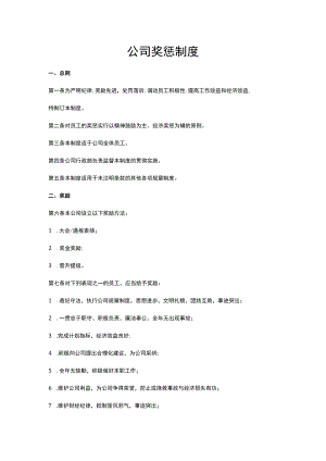 公司奖惩制度.docx