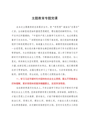 主题教育专题党课.docx
