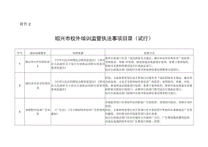 2.绍兴市校外培训监管执法事项目录（试行）.docx