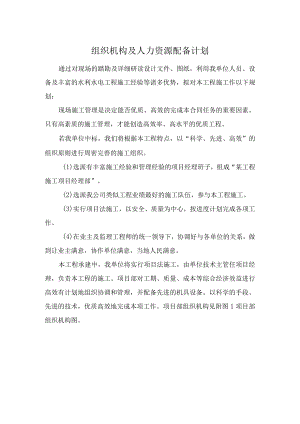 组织机构及人力资源配备计划.docx