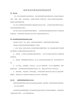 办公文档范本预算管理制度.docx