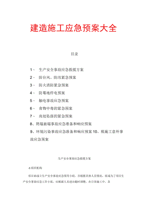 建筑施工应急预案大全.docx