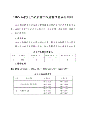 12.阀门产品质量郑州市监督抽查实施细则.docx