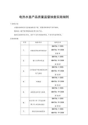 郑州市电热水壶等5类小家电产品质量市监督抽查实施细则.docx