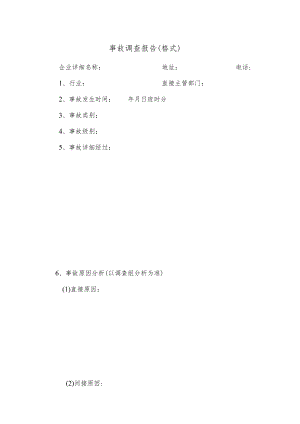 事故调查报告（格式）.docx