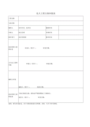 危大工程方案审批表.docx