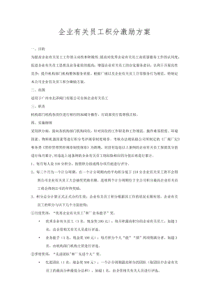 办公文档范本员工积分激励机制.docx