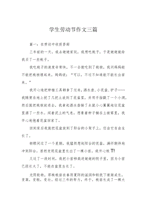 学生劳动节作文三篇.docx