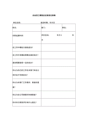 企业员工绩效反馈面谈记录表.docx