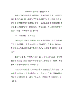 防溺水自查报告1汇编3篇.docx
