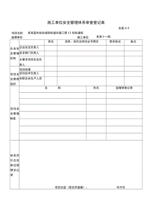 监理部检查表模板.docx