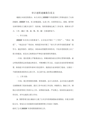 审计述职述廉报告范文.docx