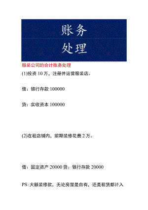 服装公司的会计账务处理.docx