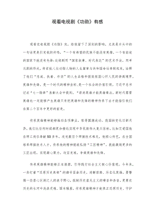观看电视剧《功勋》有感.docx