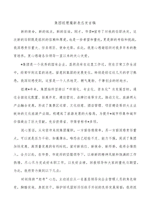 集团经理履新表态发言稿.docx
