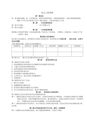 电力公司章程.docx