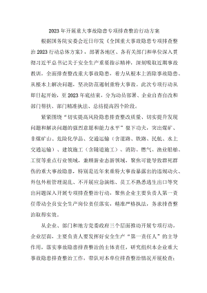 高校2023年开展重大事故隐患专项排查整治行动方案 （4份）.docx