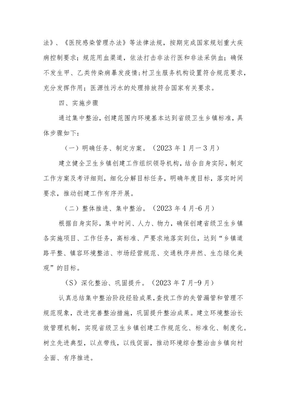XX镇创建省级卫生乡镇实施方案.docx_第3页