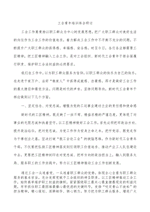 工会青年培训体会研讨.docx