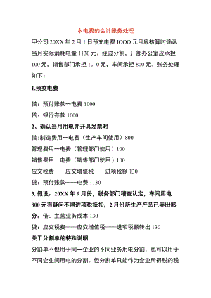 水电费的会计账务处理.docx